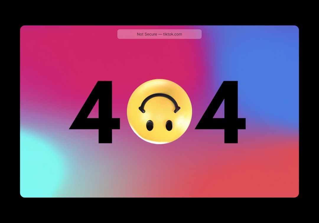 digital TikTok 404 page